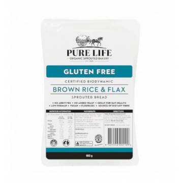 Pure Life Sprouted Brown Rice & Flax Seeds bread, 900g