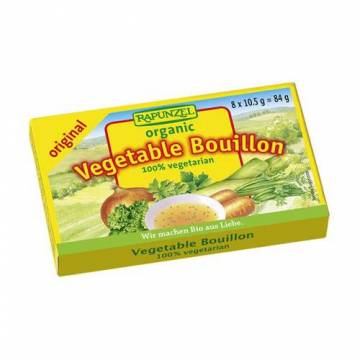 Rapunzel Organic Vegetable Bouillon Cubes Original with Salt  (8x10.5g) 20% Now!
