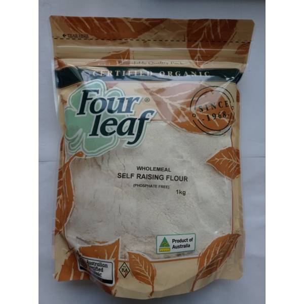 Four Leaf Organic Self Raising Wholemeal Flour 1kg