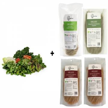 Bio-Dynamic Vegetable Box Small 2kg +  Gluten Free Noodles x 3 pkts (Buy 2 Noodles Get 1 Noodle Free)